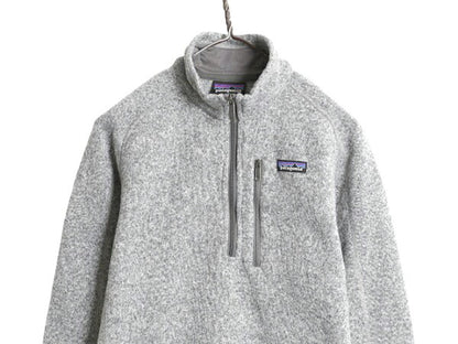パタゴニア ベターセーター ハーフジップ メンズ XS Patagonia アウトドア フリース ジャケット プルオーバー ブルゾン ハイネック グレー