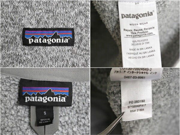 17年製 パタゴニア ベターセーター ジャケット レディース S / Patagonia アウトドア フリース フルジップ ブルゾン ニット ハイネック 灰