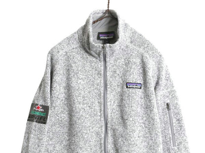 18年製 パタゴニア ベターセーター ジャケット レディース L / Patagonia アウトドア フリース フルジップ ブルゾン ニット ハイネック 灰
