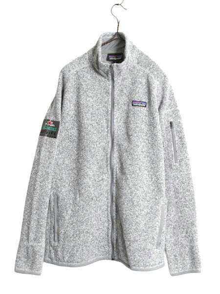 18年製 パタゴニア ベターセーター ジャケット レディース L / Patagonia アウトドア フリース フルジップ ブルゾン ニット ハイネック 灰