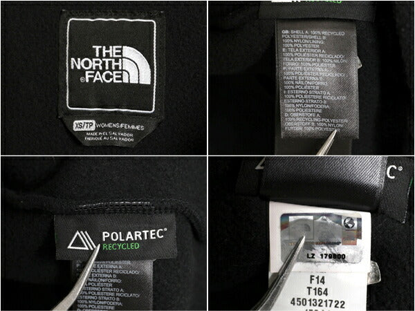 ノースフェイス デナリ ジャケット レディース XS The North Face DENALI アウトドア ブラック フリース ナイロン フルジップ ブルゾン 黒