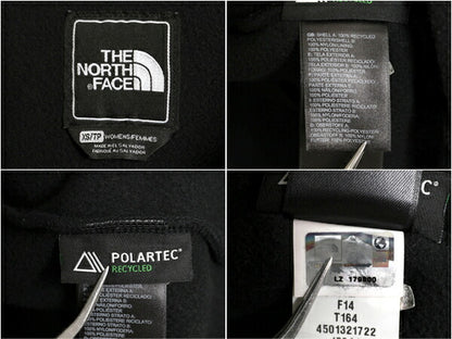 ノースフェイス デナリ ジャケット レディース XS The North Face DENALI アウトドア ブラック フリース ナイロン フルジップ ブルゾン 黒