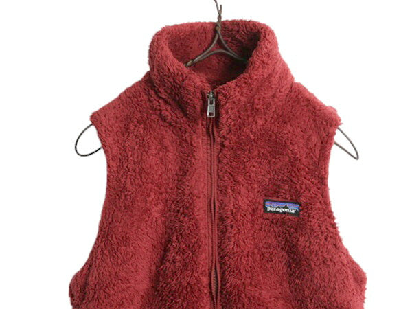 16年製 パタゴニア ロスガトス フリース ベスト レディース XS 古着 Patagonia 毛長 パイル ボア 重ね着 フルジップ アウトドア ハイネック
