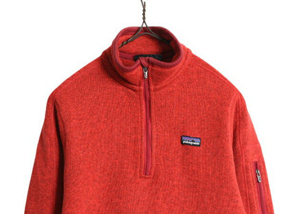 13年製 パタゴニア ベターセーター ハーフジップ レディース S 古着 Patagonia アウトドア フリース ジャケット プルオーバー ブルゾン 赤