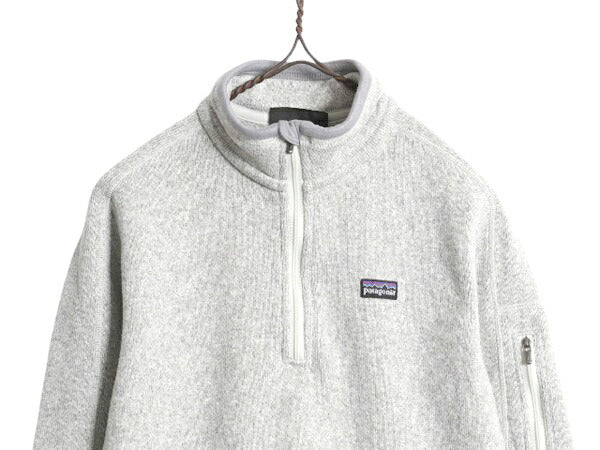 10年製 パタゴニア ベターセーター ハーフジップ レディース M 古着 Patagonia アウトドア フリース ジャケット プルオーバー ブルゾン 灰