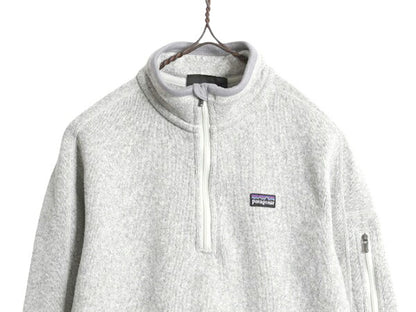 10年製 パタゴニア ベターセーター ハーフジップ レディース M 古着 Patagonia アウトドア フリース ジャケット プルオーバー ブルゾン 灰