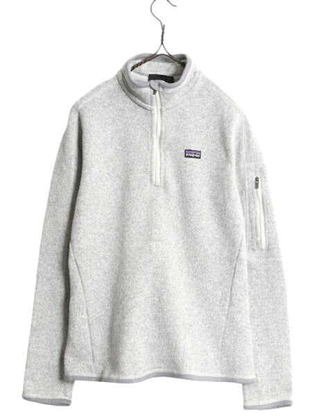 10年製 パタゴニア ベターセーター ハーフジップ レディース M 古着 Patagonia アウトドア フリース ジャケット プルオーバー ブルゾン 灰