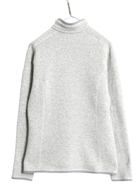 10年製 パタゴニア ベターセーター ハーフジップ レディース L 古着 Patagonia アウトドア フリース ジャケット プルオーバー ブルゾン 灰
