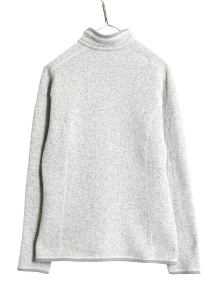 10年製 パタゴニア ベターセーター ハーフジップ レディース L 古着 Patagonia アウトドア フリース ジャケット プルオーバー ブルゾン 灰