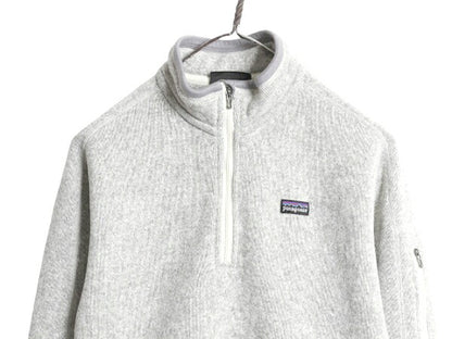 10年製 パタゴニア ベターセーター ハーフジップ レディース L 古着 Patagonia アウトドア フリース ジャケット プルオーバー ブルゾン 灰