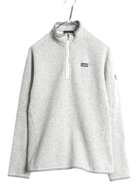 10年製 パタゴニア ベターセーター ハーフジップ レディース L 古着 Patagonia アウトドア フリース ジャケット プルオーバー ブルゾン 灰
