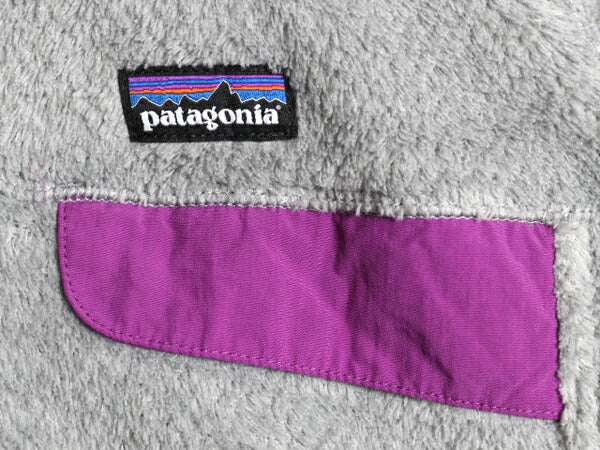 13年製 パタゴニア リツール スナップT フーディ ジャケット レディース M 古着 Patagonia フリース ジャンパー フード アウトドア グレー