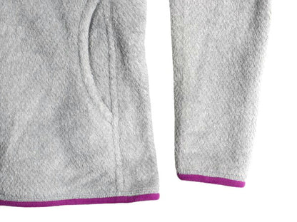 13年製 パタゴニア リツール スナップT フーディ ジャケット レディース M 古着 Patagonia フリース ジャンパー フード アウトドア グレー