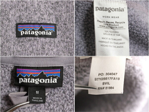 18年製 パタゴニア ベターセーター ハーフジップ レディース M / 古着 Patagonia アウトドア フリース ジャケット プルオーバー ジャンパー