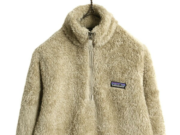 18年製 パタゴニア ロスガトス ハーフジップ レディース S 古着 Patagonia アウトドア 毛長 パイル ボア フリース ジャケット プルオーバー