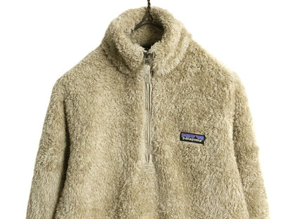 18年製 パタゴニア ロスガトス ハーフジップ レディース S 古着 Patagonia アウトドア 毛長 パイル ボア フリース ジャケット プルオーバー
