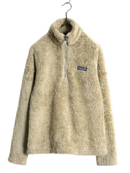 18年製 パタゴニア ロスガトス ハーフジップ レディース S 古着 Patagonia アウトドア 毛長 パイル ボア フリース ジャケット プルオーバー