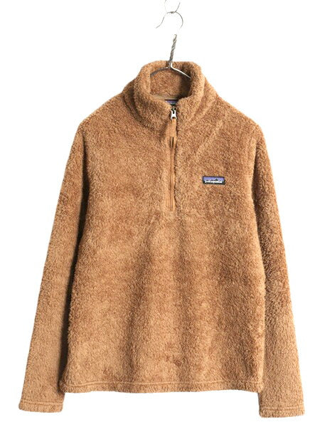 19年製 パタゴニア ロスガトス ハーフジップ レディース S 古着 Patagonia アウトドア 毛長 パイル ボア フリース ジャケット プルオーバー