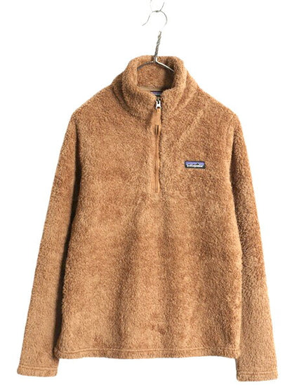 19年製 パタゴニア ロスガトス ハーフジップ レディース S 古着 Patagonia アウトドア 毛長 パイル ボア フリース ジャケット プルオーバー