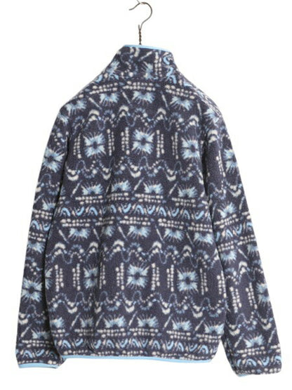 22年製 パタゴニア 総柄 ライトウェイト シンチラ スナップT レディース XXS / PATAGONIA フリース プルオーバー ジャケット マルチカラー