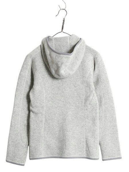 10年製 パタゴニア ベターセーター フーディ レディース XS / Patagonia フリース ジャケット フルジップ パーカー ブルゾン ハイネック 杢