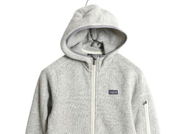 10年製 パタゴニア ベターセーター フーディ レディース XS / Patagonia フリース ジャケット フルジップ パーカー ブルゾン ハイネック 杢
