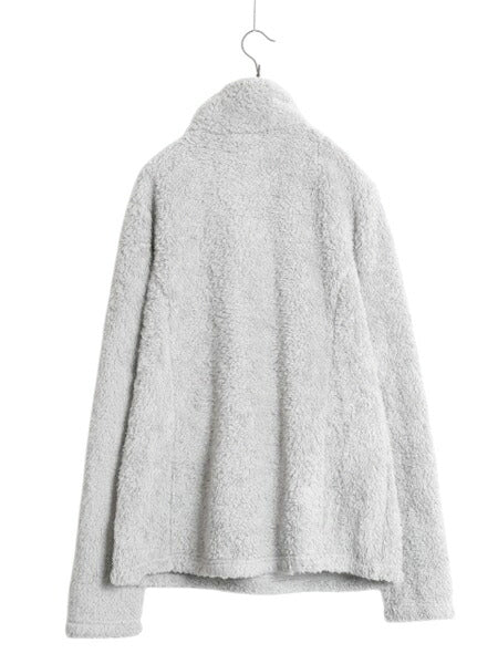 19年製 パタゴニア ロスガトス ハーフジップ レディース L / Patagonia アウトドア フリース プルオーバー ジャケット 毛長 パイル ボア 灰