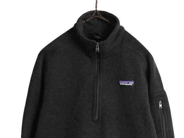 17年製 パタゴニア ベターセーター ハーフジップ レディース M / Patagonia アウトドア フリース ジャケット プルオーバー ジャンパー 黒