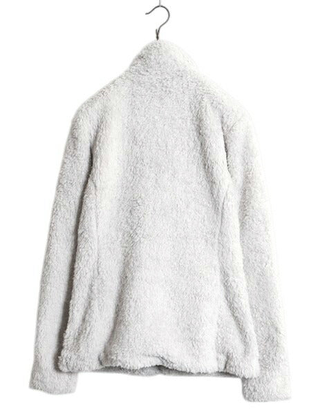14年製 パタゴニア ロスガトス フリース ジャケット レディース S 古着 Patagonia アウトドア フルジップ 毛長 パイル ボア ブルゾン 薄灰