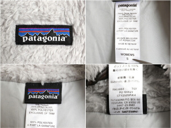 14年製 パタゴニア ロスガトス フリース ジャケット レディース S 古着 Patagonia アウトドア フルジップ 毛長 パイル ボア ブルゾン 薄灰