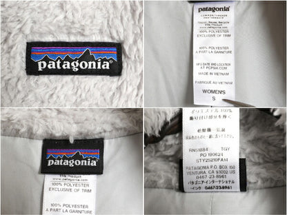 14年製 パタゴニア ロスガトス フリース ジャケット レディース S 古着 Patagonia アウトドア フルジップ 毛長 パイル ボア ブルゾン 薄灰