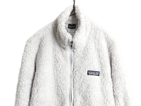 14年製 パタゴニア ロスガトス フリース ジャケット レディース S 古着 Patagonia アウトドア フルジップ 毛長 パイル ボア ブルゾン 薄灰