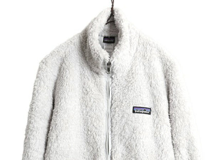 14年製 パタゴニア ロスガトス フリース ジャケット レディース S 古着 Patagonia アウトドア フルジップ 毛長 パイル ボア ブルゾン 薄灰