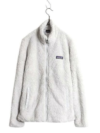 14年製 パタゴニア ロスガトス フリース ジャケット レディース S 古着 Patagonia アウトドア フルジップ 毛長 パイル ボア ブルゾン 薄灰