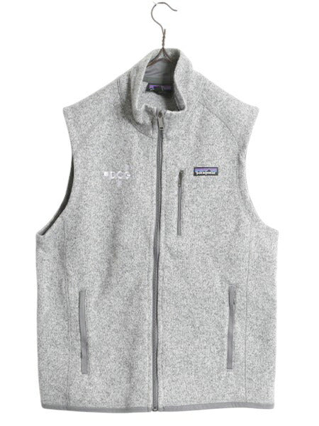 18年製 パタゴニア ベターセーター ベスト メンズ M 古着 Patagonia フリース セーター 前開き フルジップ 企業物 アウトドア 重ね着 杢 灰