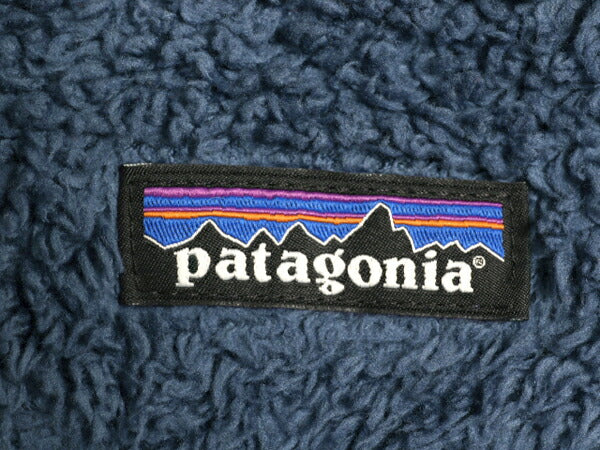 19年製 パタゴニア ロスガトス ハーフジップ メンズ S 古着 Patagonia アウトドア フリース ジャケット プルオーバー 毛長 パイル ボア 紺