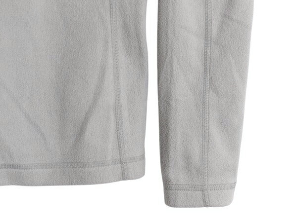 19年製 パタゴニア マイクロD ハーフジップ フリース プルオーバー レディース XS 古着 Patagonia ロンT 長袖 Tシャツ ハイネック 薄手 灰