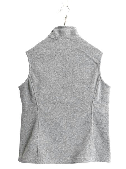 US企画 18年製 パタゴニア クラシック シンチラ フリース ベスト レディース M 古着 Patagonia アウトドア フルジップ 重ね着 廃盤 企業 灰