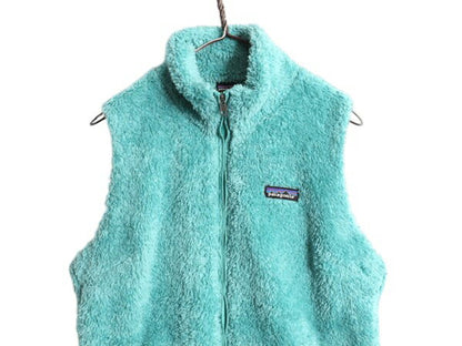 16年製 パタゴニア ロスガトス フリース ベスト レディース L 古着 Patagonia 毛長 パイル ボア 重ね着 フルジップ アウトドア ハイネック