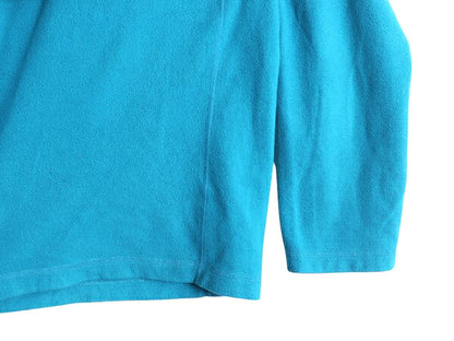 ノースフェイス 長袖 フリース Tシャツ メンズ XL / 古着 The North Face アウトドア ロンT ハーフジップ ハイネック 大きいサイズ 薄手 青
