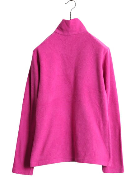 11年製 パタゴニア マイクロD ハーフジップ フリース プルオーバー レディース XS / Patagonia ロンT 長袖 Tシャツ ハイネック 薄手 ピンク