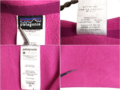 11年製 パタゴニア マイクロD ハーフジップ フリース プルオーバー レディース XS / Patagonia ロンT 長袖 Tシャツ ハイネック 薄手 ピンク