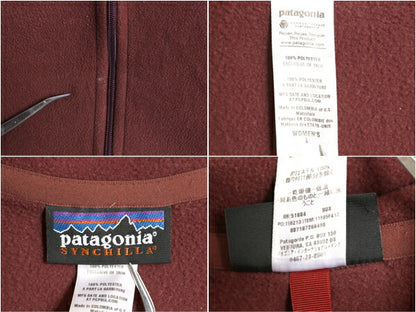 パタゴニア シンチラ フリース フルジップ ジャケット レディース L 12年製 Patagonia ハイネック 薄手 アウトドア ワンポイント ロゴ刺繍