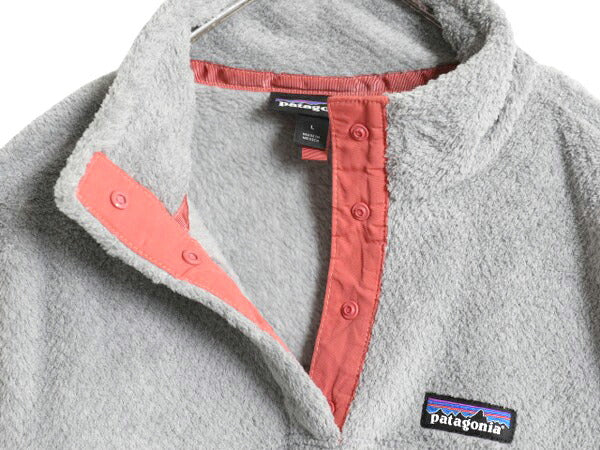 パタゴニア リツール スナップT プルオーバー ジャケット レディース L 古着 19年製 Patagonia フリース アウトドア ブルゾン ハイネック