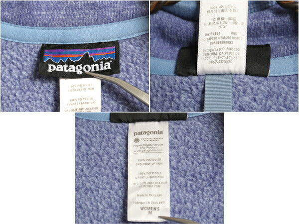 パタゴニア ベターセーター ハーフジップ レディース M 古着 13年製 Patagonia アウトドア フリース ジャケット プルオーバー ブルゾン 紫