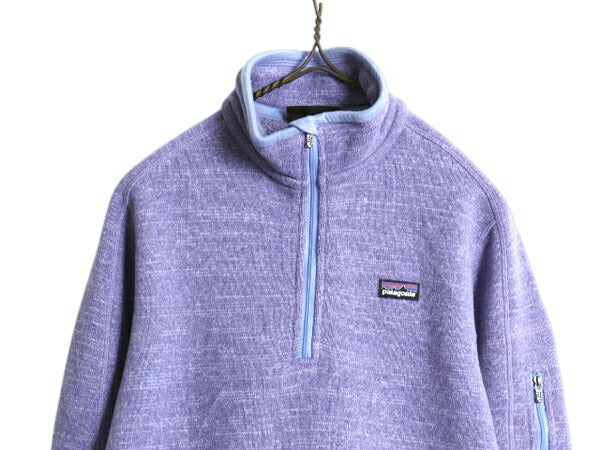 パタゴニア ベターセーター ハーフジップ レディース M 古着 13年製 Patagonia アウトドア フリース ジャケット プルオーバー ブルゾン 紫