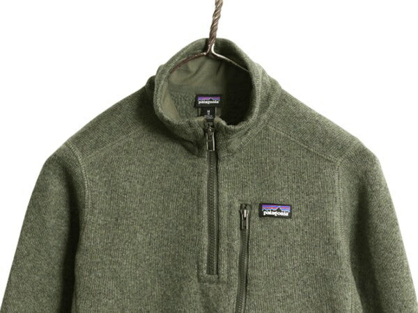 パタゴニア ベターセーター ハーフジップ ボーイズ M 140cm程 キッズ 子供 19年製 Patagonia アウトドア フリース ブルゾン ジャケット 緑