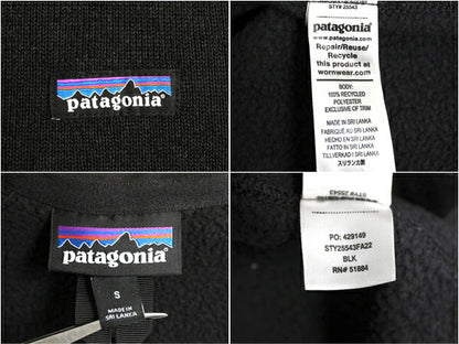 パタゴニア ベターセーター ジャケット レディース S / 22年製 Patagonia アウトドア フリース ニット フルジップ ブルゾン ハイネック 黒