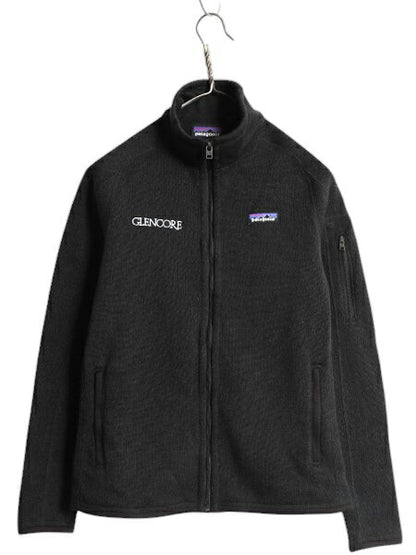 パタゴニア ベターセーター ジャケット レディース S / 22年製 Patagonia アウトドア フリース ニット フルジップ ブルゾン ハイネック 黒