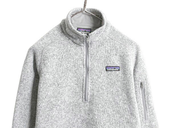 パタゴニア ベターセーター ハーフジップ レディース M 17年製 Patagonia ニット フリース ジャケット プルオーバー ジャンパー 裏起毛 灰